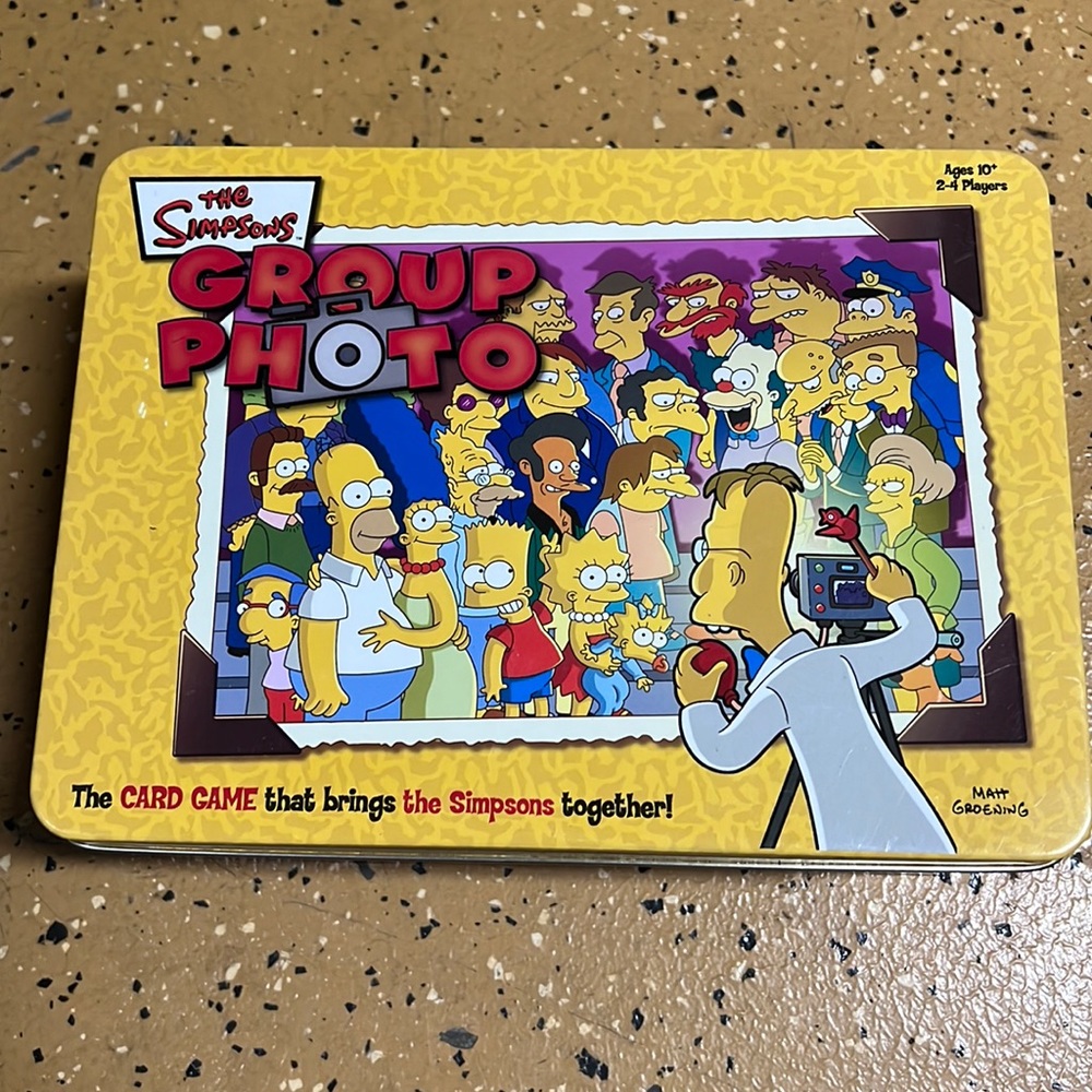 Simpsons Group Photo Game in Collectable Tin